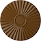 Ekena Millwork Shakuras Ceiling Medallion (For Canopies up to 5"), Hand-Painted Smokey Topaz, 19 3/4"OD x 1 3/8"P CM20SHSTF - alternate 1